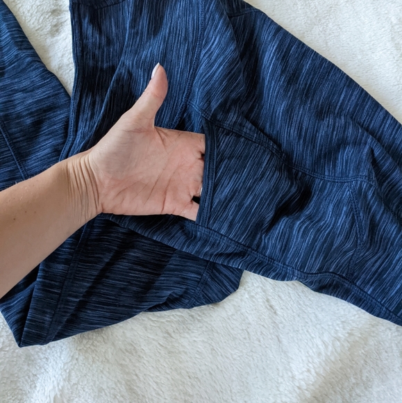 Kyodan Dark Blue Leggings With Pockets Size XS - Picture 5 of 8